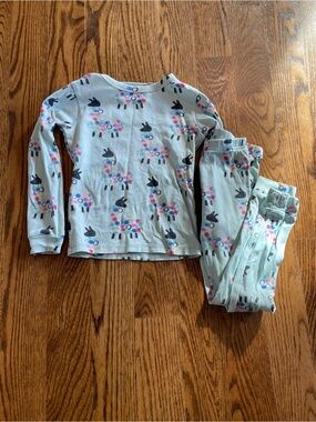 Tea Collection colorful llama print pajama set size 6